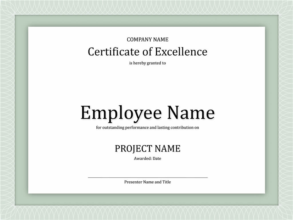 Use This Template For Powerpoint To Create Your Own Intended For Powerpoint Award Certificate Template