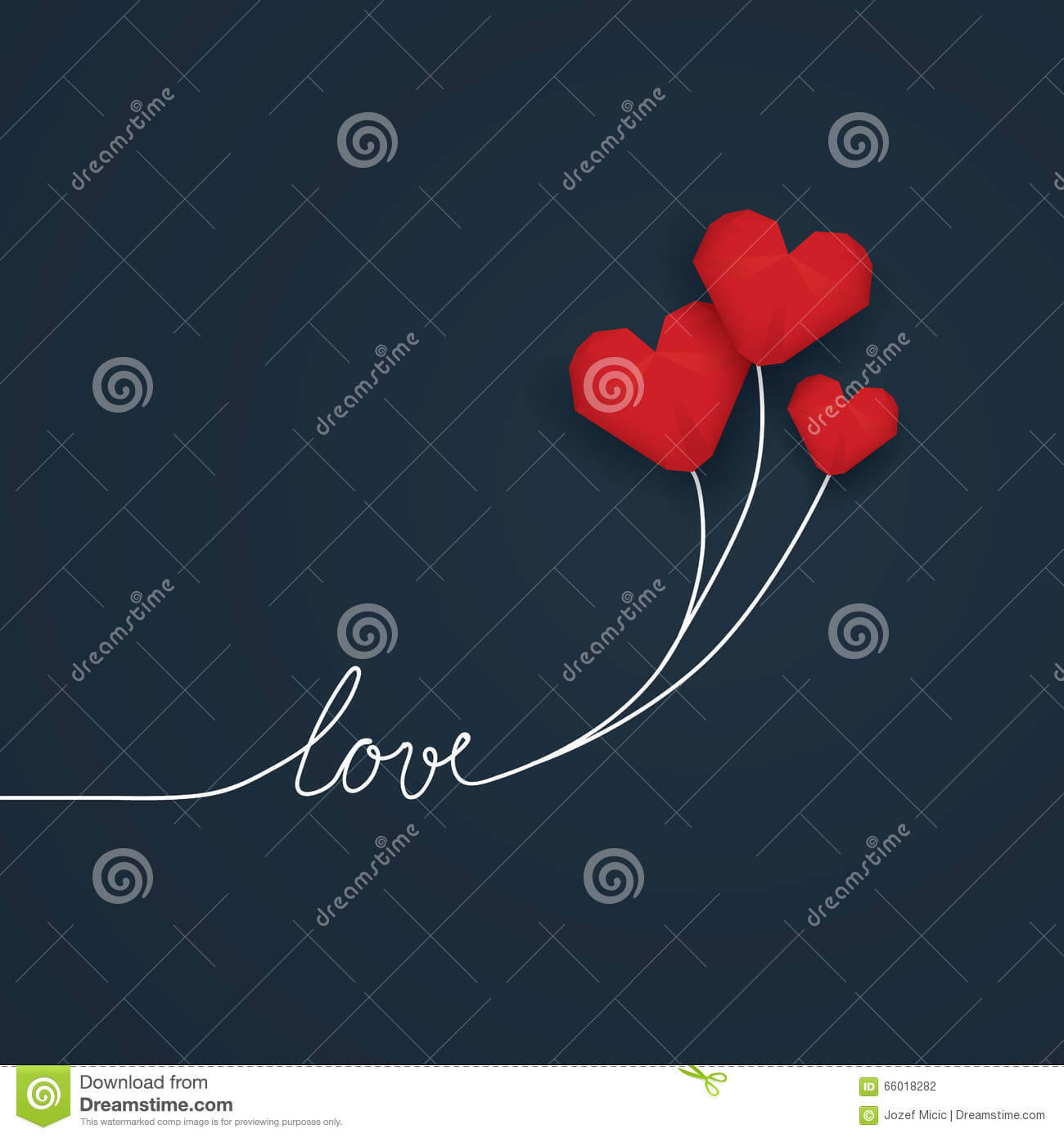 Valentine Card Template With Handwritten Word Love And Red Within Valentine Card Template Word