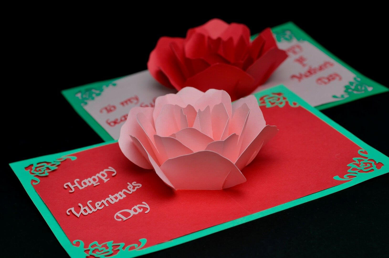 Valentine's Day Card: Rose Pop Up Card Revisited | Pop Up With Regard To Diy Pop Up Cards Templates