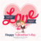 Valentine's Day Card Template With Love Word For Valentine Card Template Word