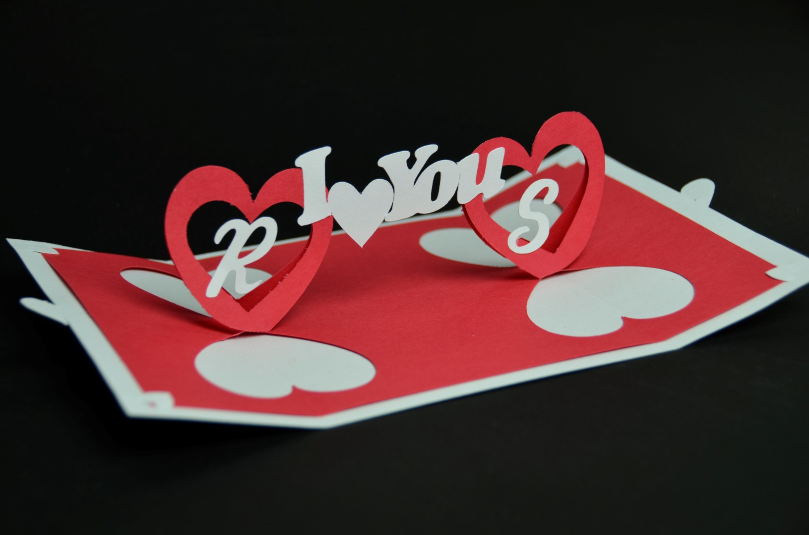 Valentine's Day Pop Up Card: Twisting Heart – Creative Pop Within Twisting Hearts Pop Up Card Template