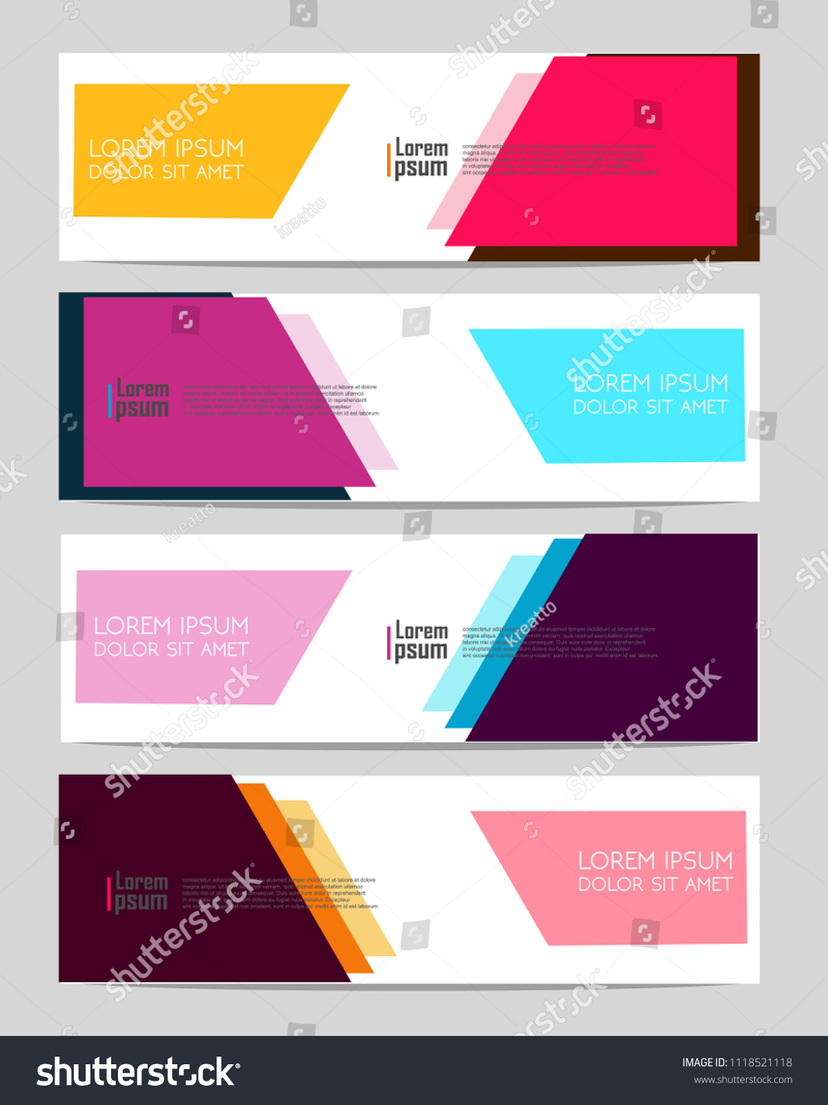 Vector Abstract Design Web Banner Template Stock Vector Throughout Event Banner Template