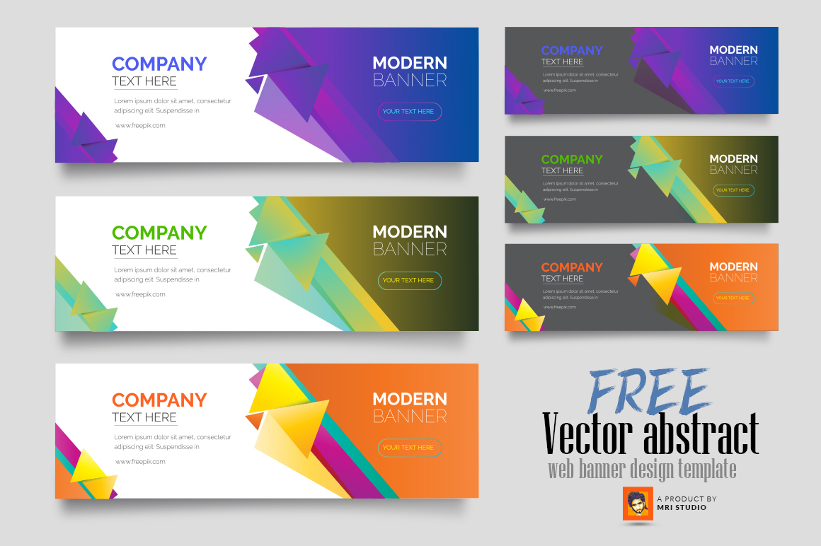 Vector Abstract Web Banner Design Template – Photoshop Action Throughout Banner Template For Photoshop