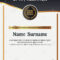 Vector Certificate Template. Illustration Certificate In A4 Regarding Certificate Template Size