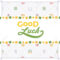 Vector Decorating Design Made Of Lucky Charms, And The Words.. For Good Luck Card Templates