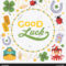 Vector Decorating Vector & Photo (Free Trial) | Bigstock Within Good Luck Card Templates