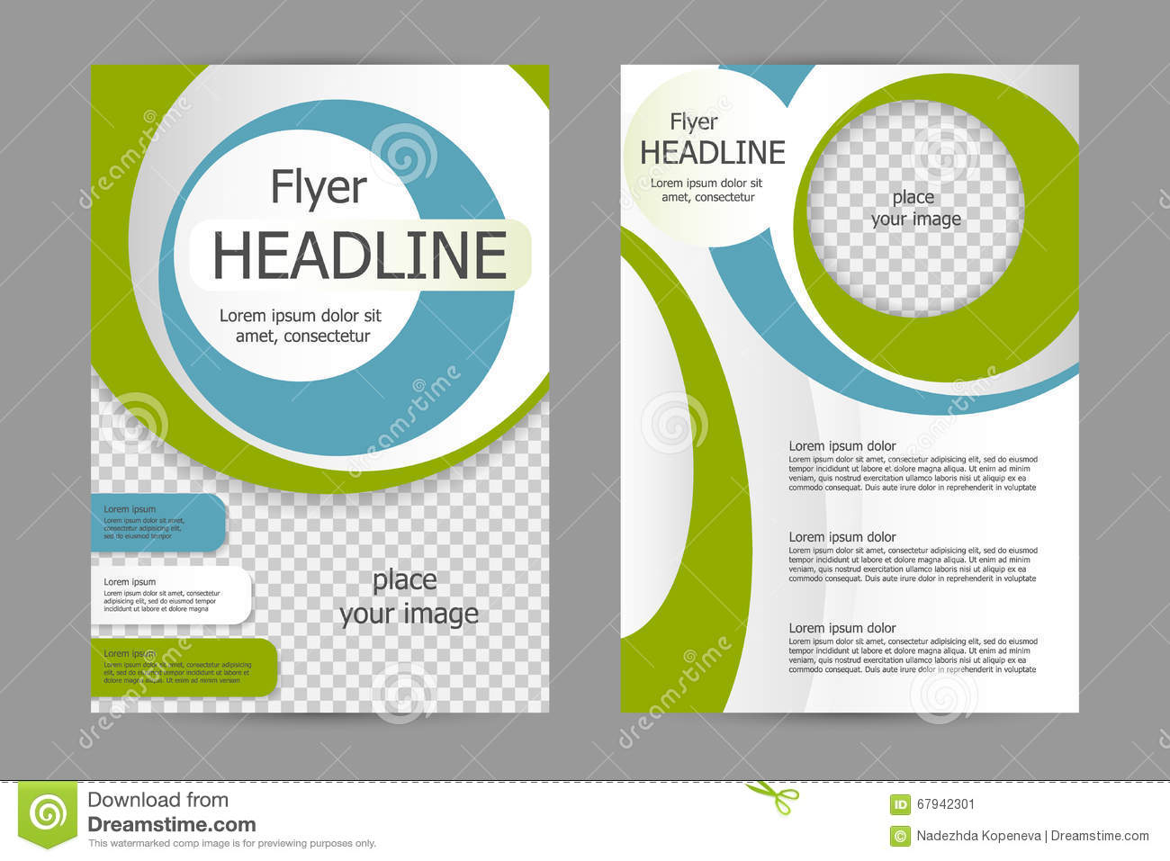 Vector Flyer Template Design Stock Vector – Illustration Of Pertaining To Training Brochure Template