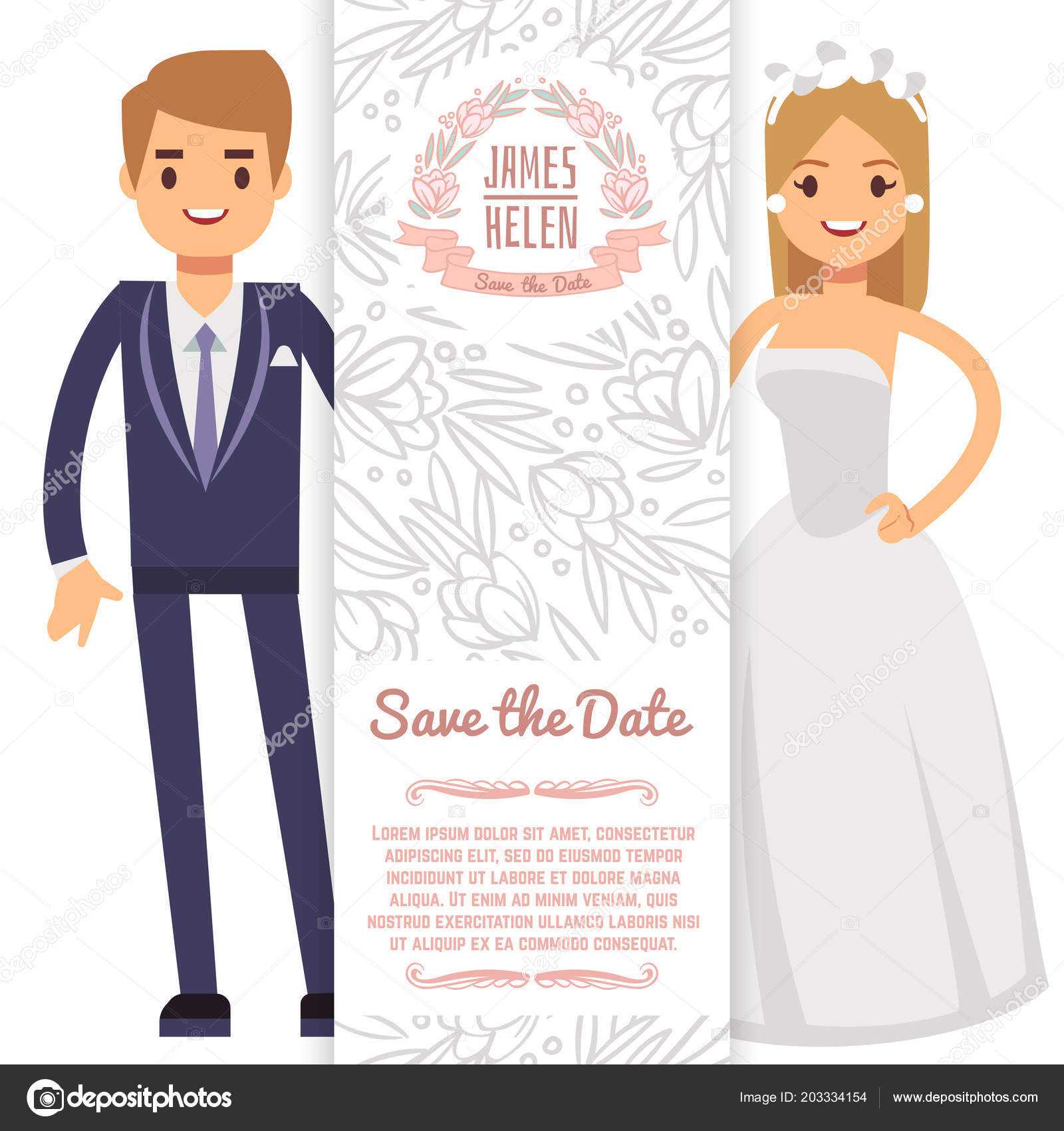 Vector Wedding Banner Template. Decorative Flyer With Bride Inside Bride To Be Banner Template