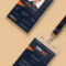 Vertical Company Identity Card Template Psd | Identity Card Inside Company Id Card Design Template