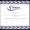 Volunteer Certificate | Templates At Allbusinesstemplates Inside Volunteer Certificate Template
