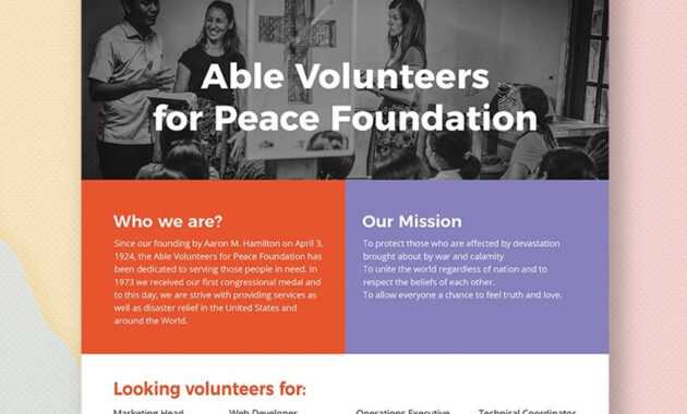 Volunteer Flyer | Flyer Template, Booklet Template, Party Flyer inside Volunteer Brochure Template