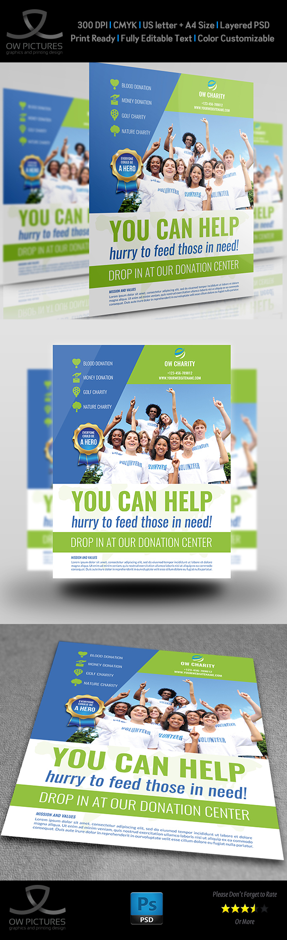 Volunteer Flyer Template On Behance With Regard To Volunteer Brochure Template