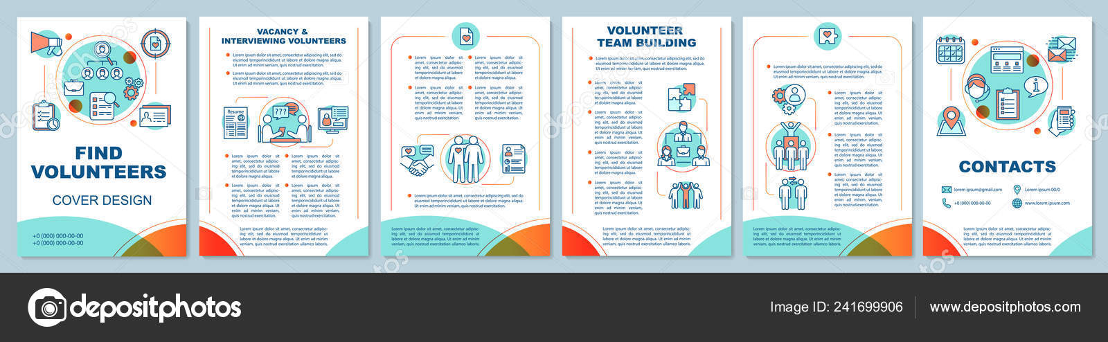 Volunteers Finding Brochure Template Layout Volunteering In Volunteer Brochure Template