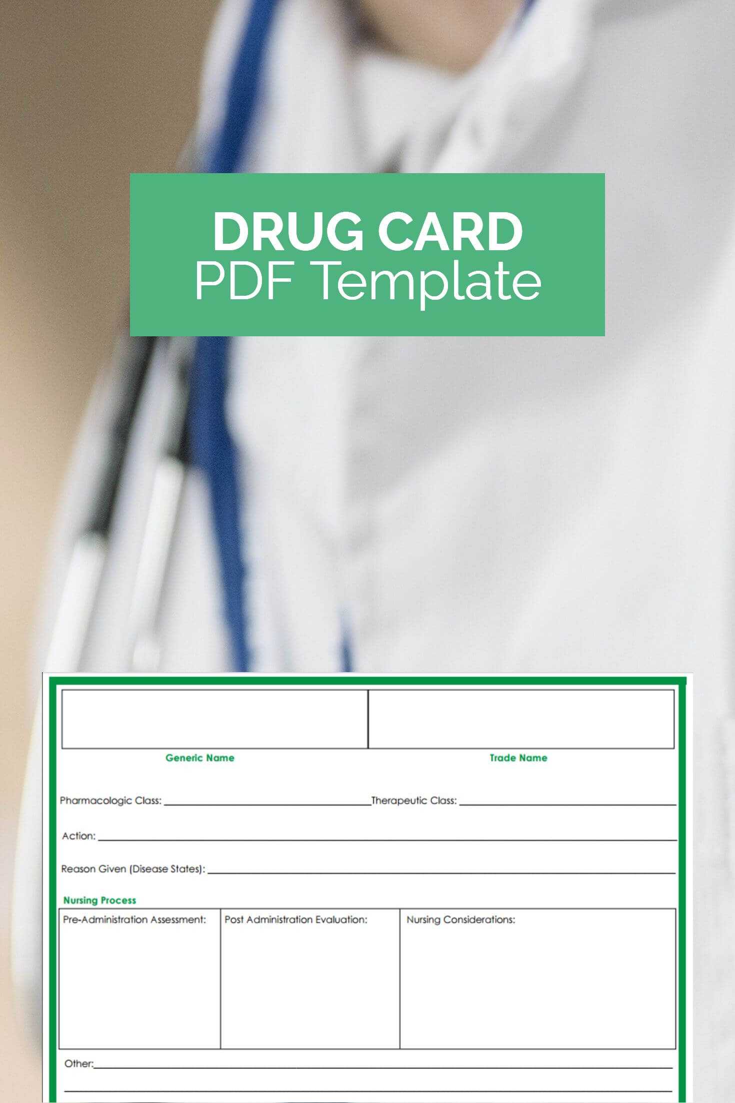 Want A Free Drug Card Template That Can Make Studying Much With Regard To Med Cards Template