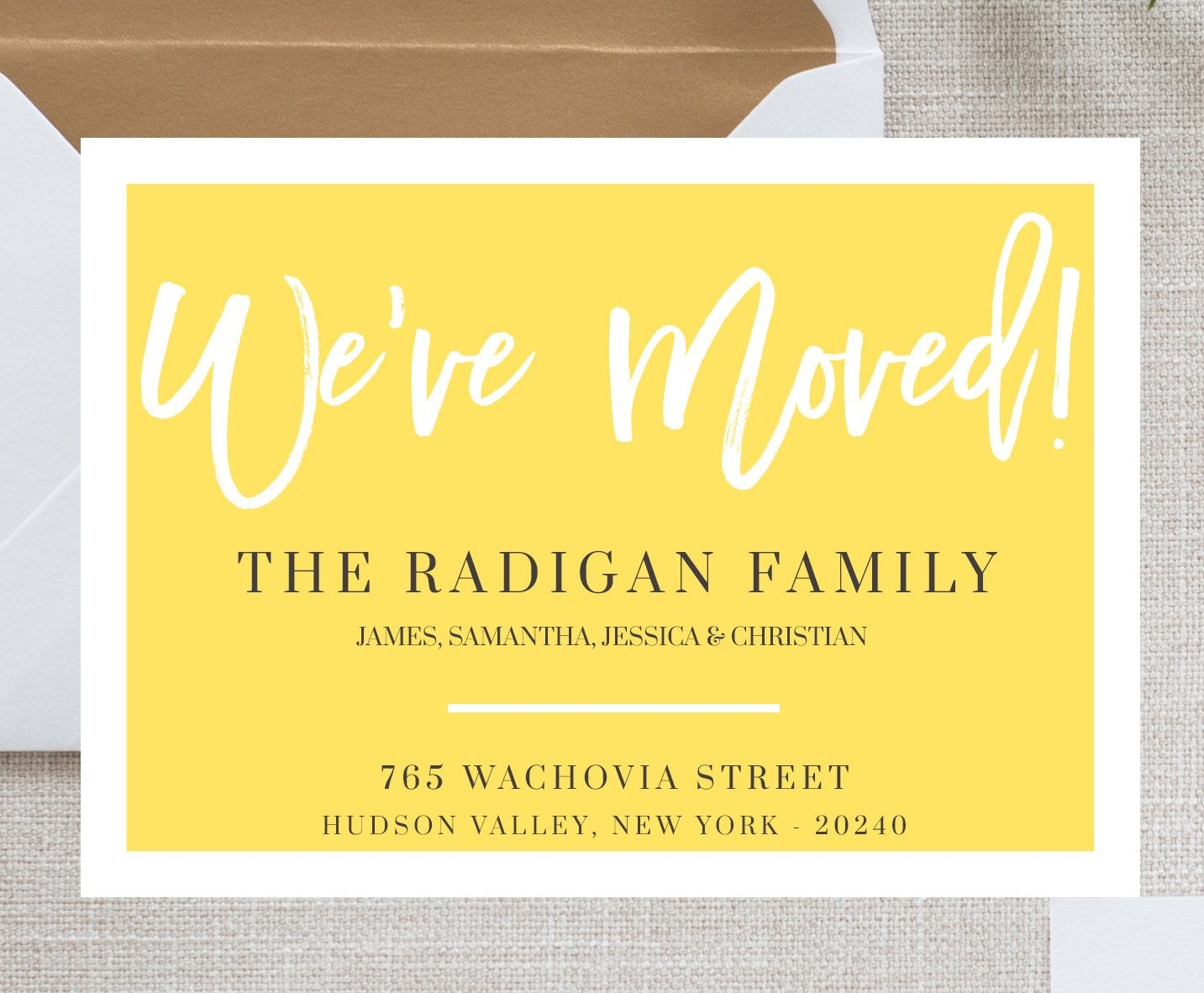We Moved Card Template Moving Announcement Card We've For Moving Home Cards Template