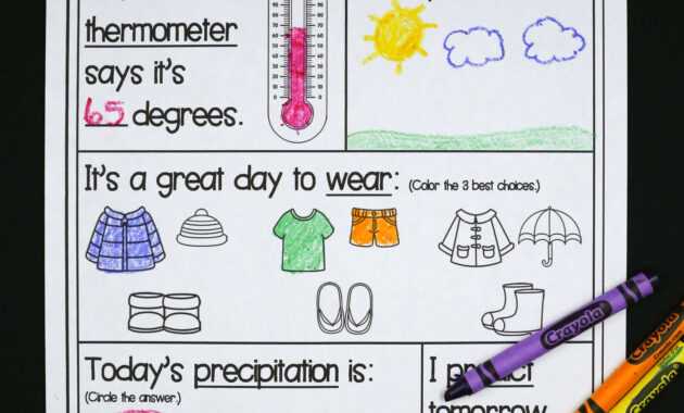 Weather Activity Pack | Teaching Weather, Weather for Kids Weather Report Template