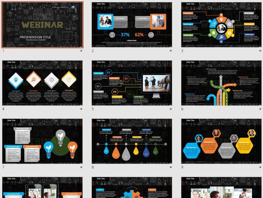 Webinar Powerpoint Template #130401 Throughout Webinar Powerpoint Templates