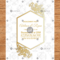 Wedding Engagement Party Invitation Card Template Design Vector With Flowers Throughout Engagement Invitation Card Template