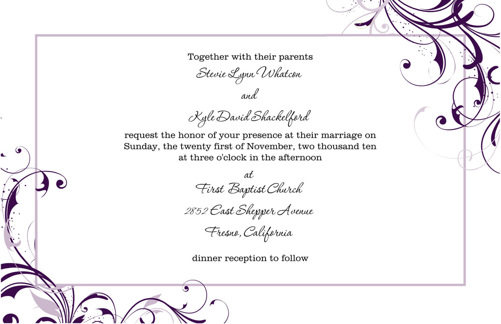 Wedding Invitation Template Microsoft Word Paper In Free Dinner Invitation Templates For Word