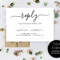 Wedding Rsvp Cards, Wedding Reply Attendance Acceptance For Death Anniversary Cards Templates