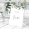 Wedding Table Number Card Template With Hand-Painted in Table Number Cards Template