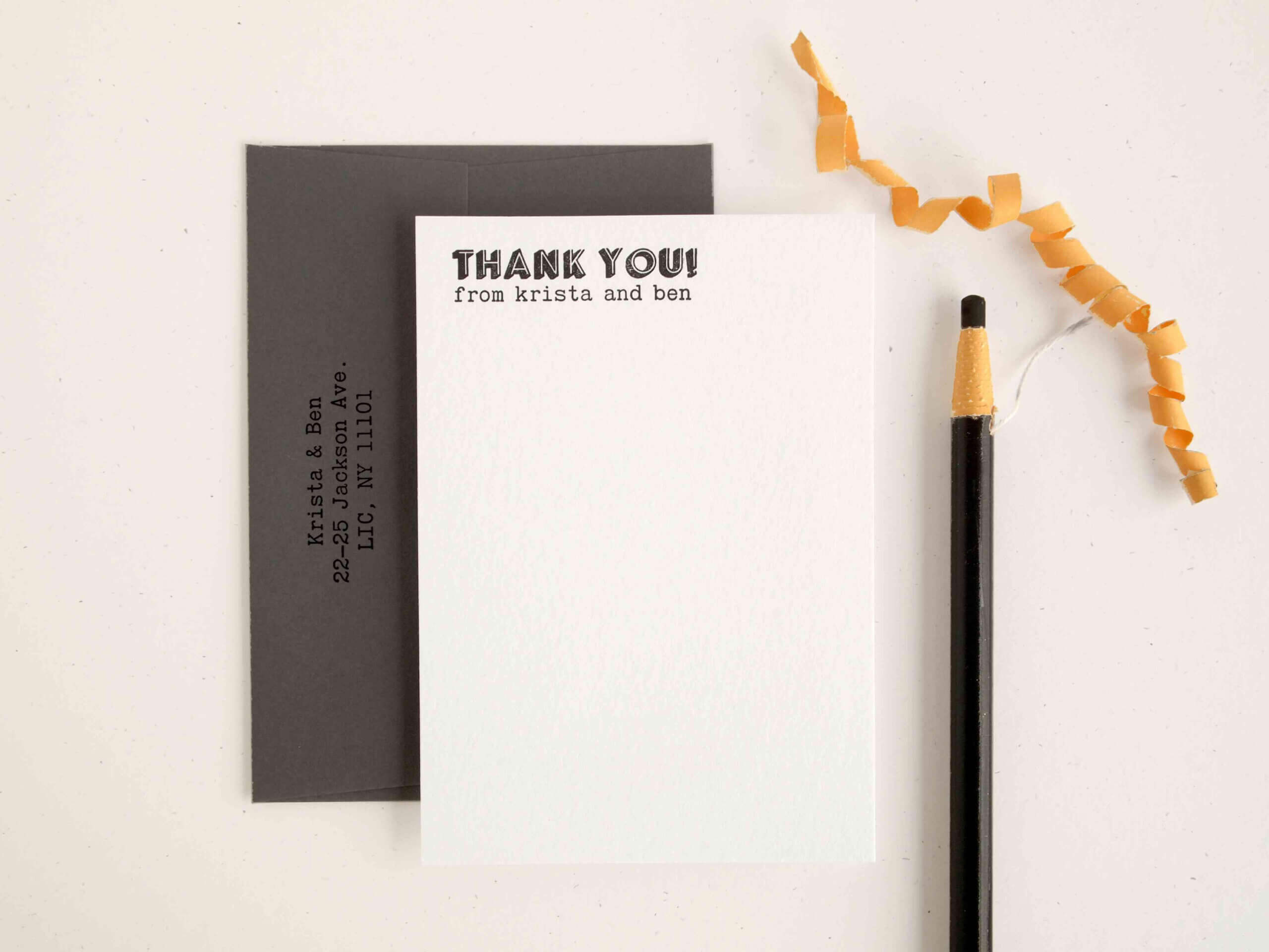 Wedding Thank You Card Wording: How To Write A Thank You Note In Frequent Diner Card Template