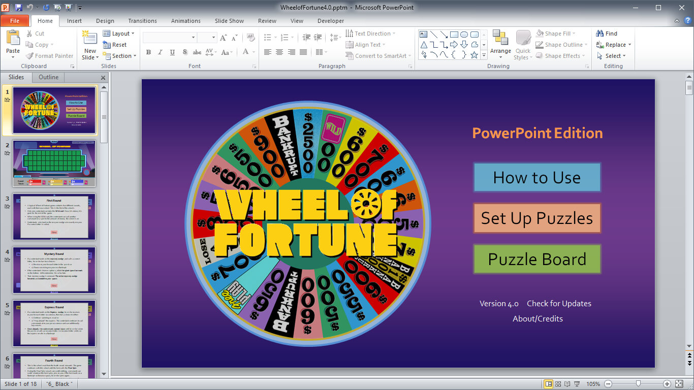 Wheel Of Fortune For Powerpoint - Gamestim In Wheel Of Fortune Powerpoint Game Show Templates