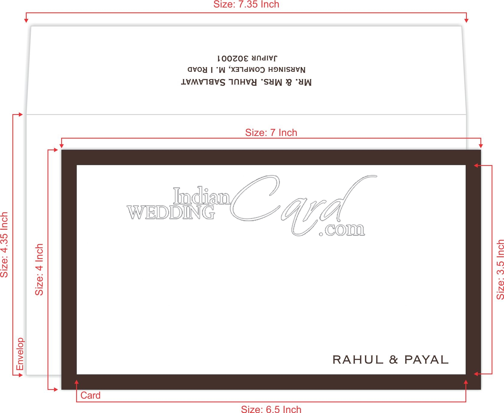 Why Should We Send Wedding Thank You Cards? | Indian Wedding With Wedding Card Size Template