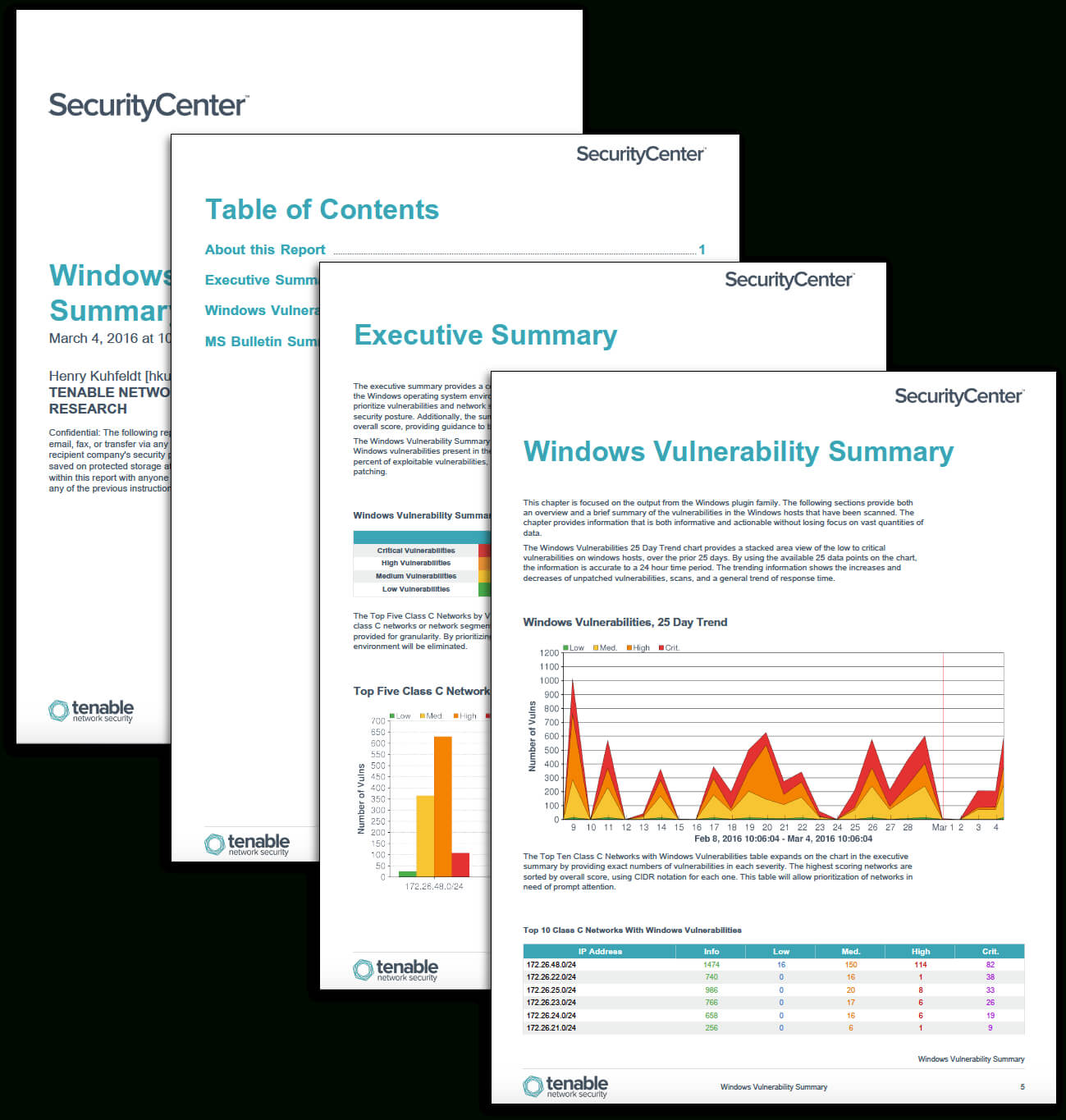 Windows Vulnerability Summary Report – Sc Report Template Throughout Nessus Report Templates