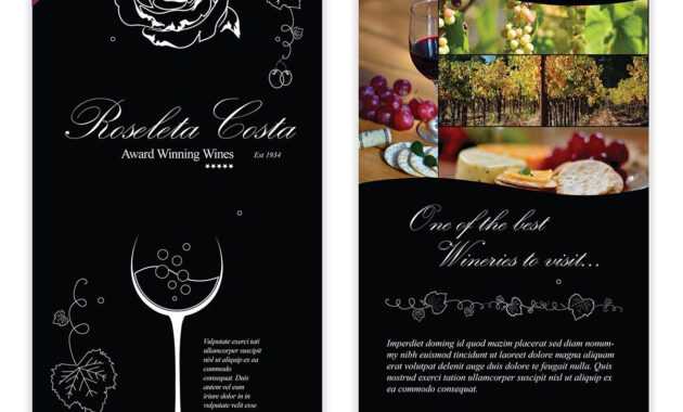 Wine Flyer Template 03 | Flyer Template, Wine, Templates pertaining to Wine Brochure Template