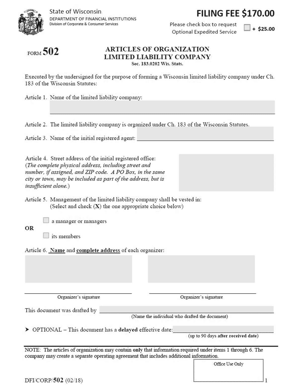 Wisconsin Llc – How To Form An Llc In Wisconsin Within Llc Annual Report Template