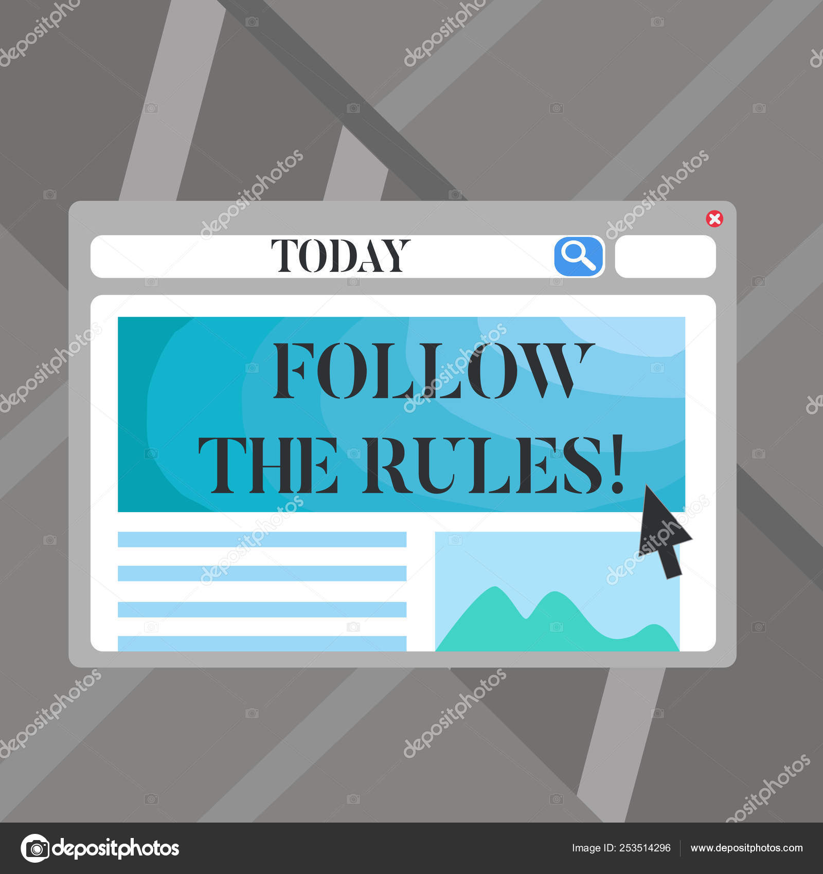 Word Writing Text Follow The Rules. Business Concept For Go Inside Business Rules Template Word