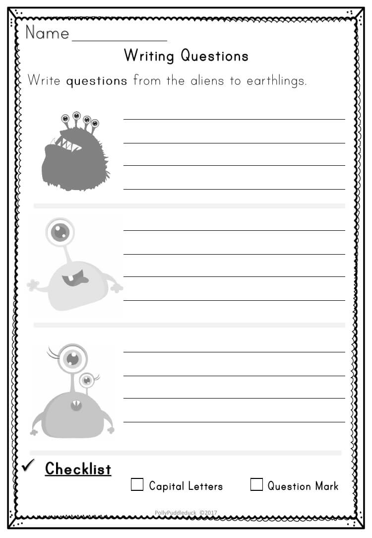 Writing Questions Activity Pack For Ks1 | Report Writing With Report Writing Template Ks1