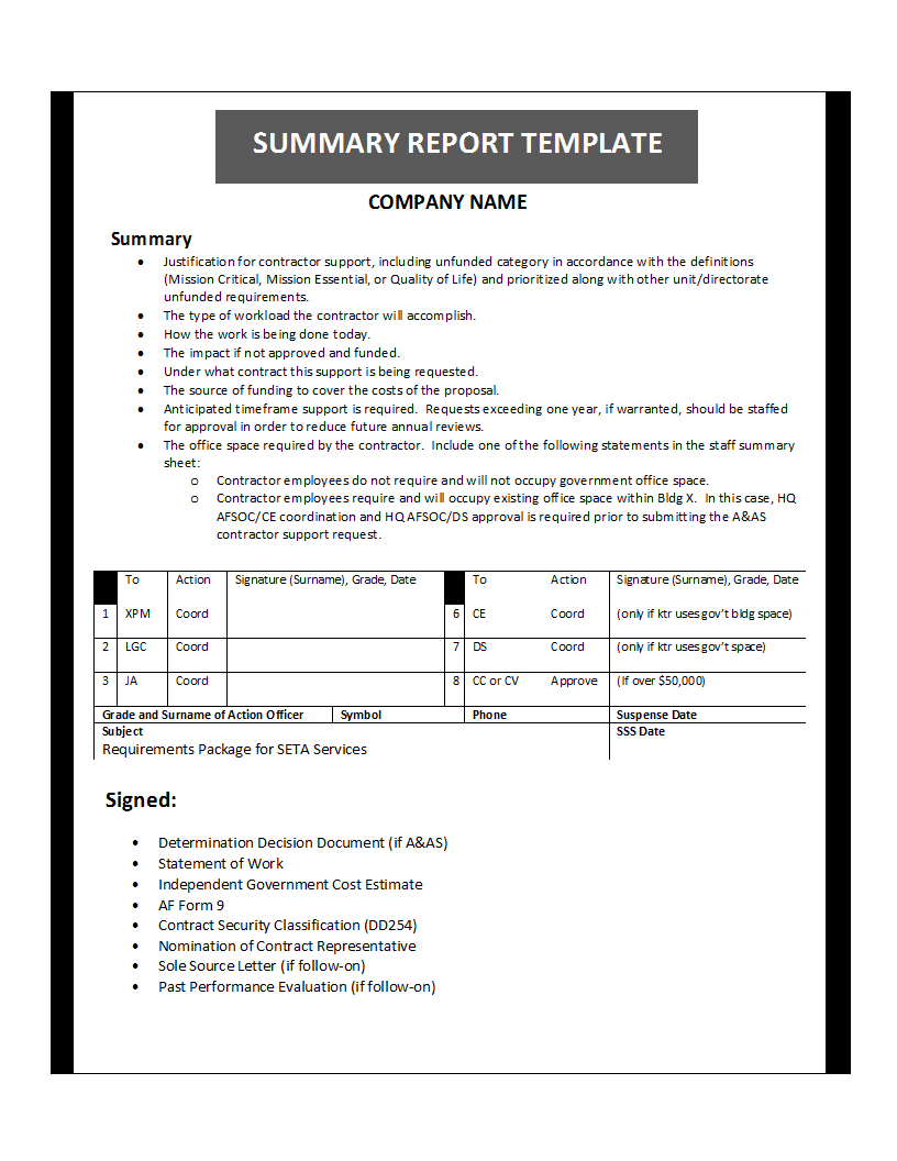 Year End Summary Report Template – Mara.yasamayolver In Work Summary Report Template