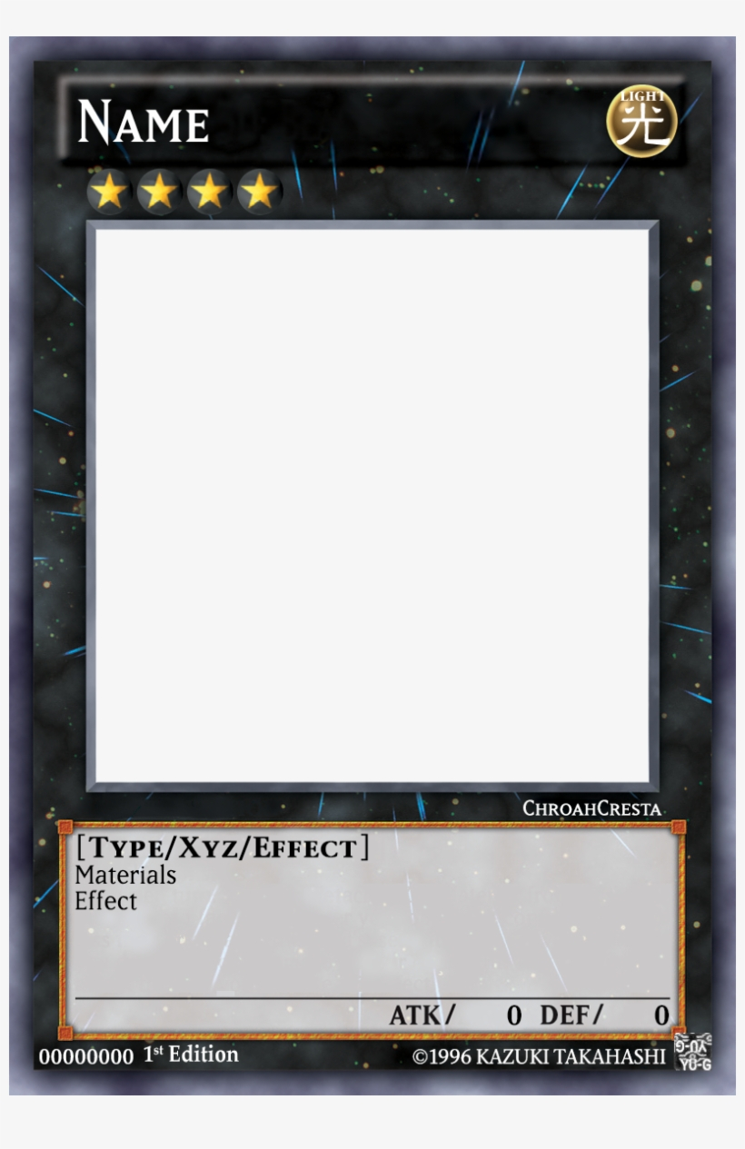 Yu Gi Oh Blank Card Template 6883 – Number 39 Utopia Within Yugioh Card Template